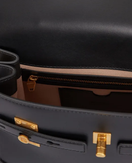 Balmain Кожаная сумка B-Buzz 23 - Артикул: DN1DB526LAVE