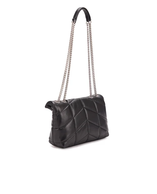 Saint Laurent Кожаная сумка Loulou Puffer Toy - Артикул: 759337-1EL00