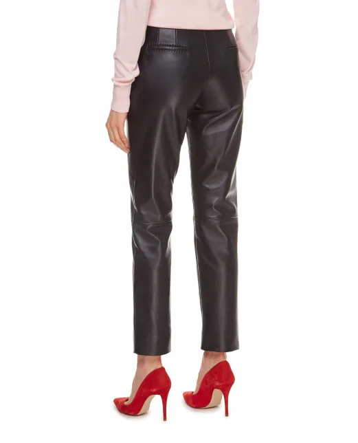 Dolce&Gabbana Кожаные брюки - Артикул: FTBYFL-HULJ8