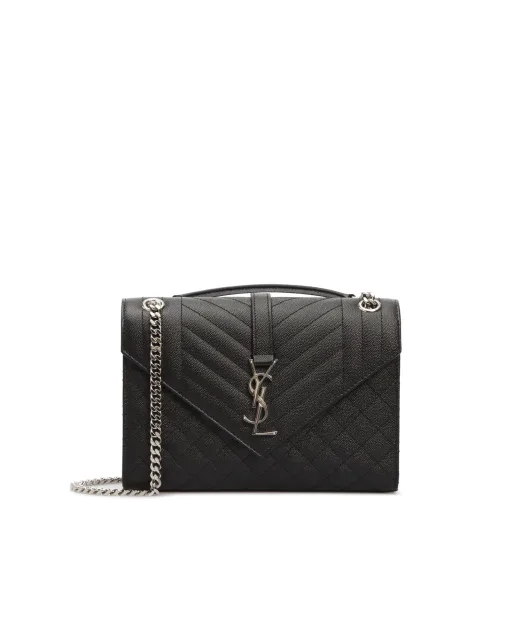 Saint Laurent Кожаная сумка Envelope Medium - Артикул: 600185-BOW92