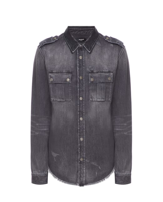 Balmain Джинсовая рубашка - Артикул: XH1HC030DB92