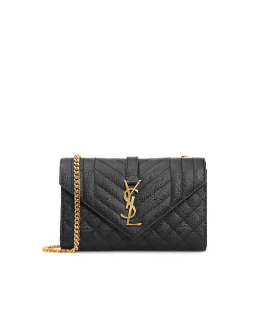 Saint Laurent Кожаная сумка Envelope Small - Артикул: 600195-BOW91