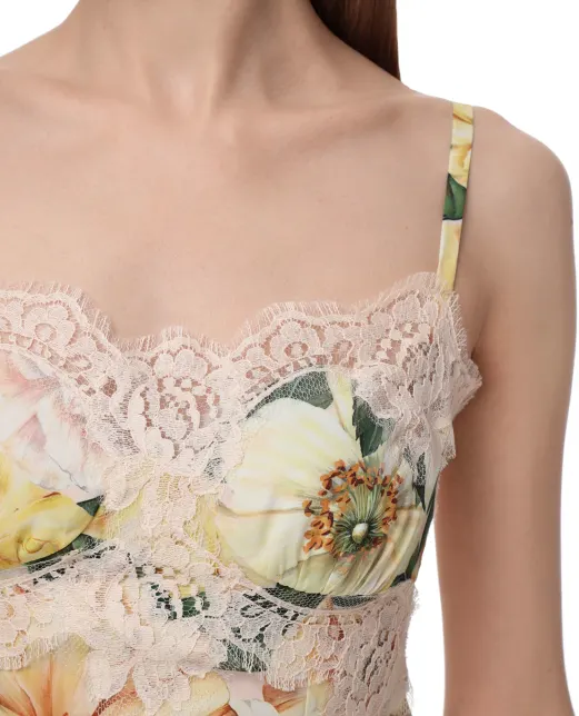 Dolce&Gabbana Шелковый топ - Артикул: F74E1T-FSA0E