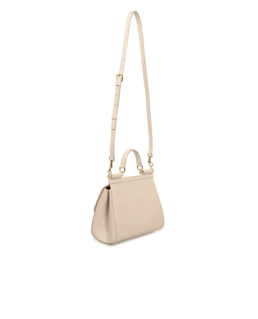 Dolce&Gabbana Кожаная сумка Sicily Large - Артикул: BB6002-A1001