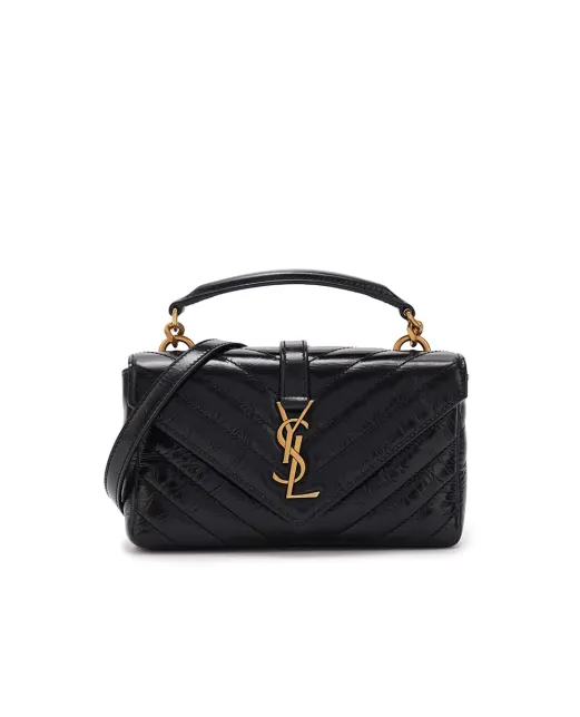Saint Laurent Кожаная сумка College Mini - Артикул: 779430-DZH07