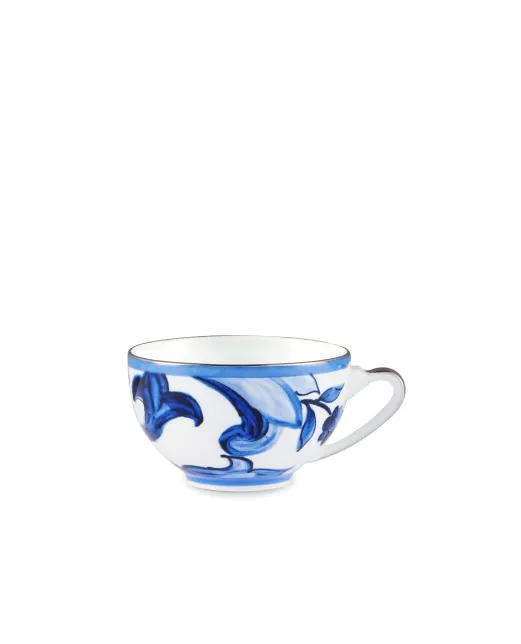 Dolce&Gabbana Чайна чашка з блюдцем з порцеляни - Артикул: TC0102-TCA37