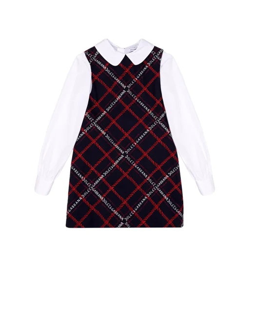 Dolce&Gabbana Детское хлопковое платье - Артикул: L53DL8-G7JI6-S