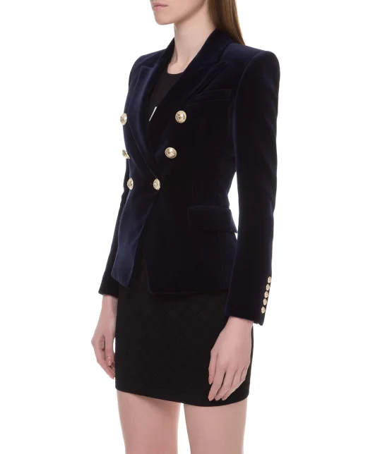 Balmain Бархатный жакет - Артикул: SF17180155C