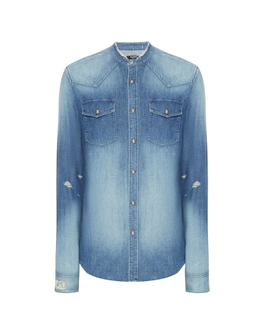 Balmain Джинсовая рубашка - Артикул: UH12326Z062