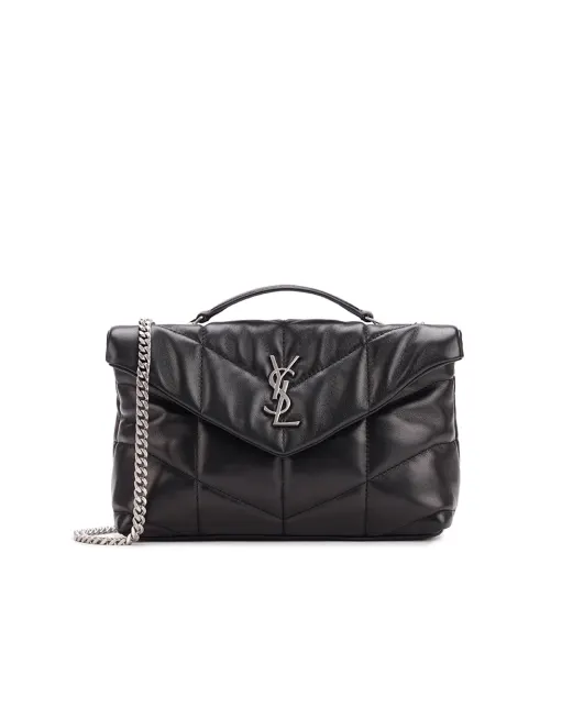 Saint Laurent Кожаная сумка Loulou Puffer Toy - Артикул: 759337-1EL00