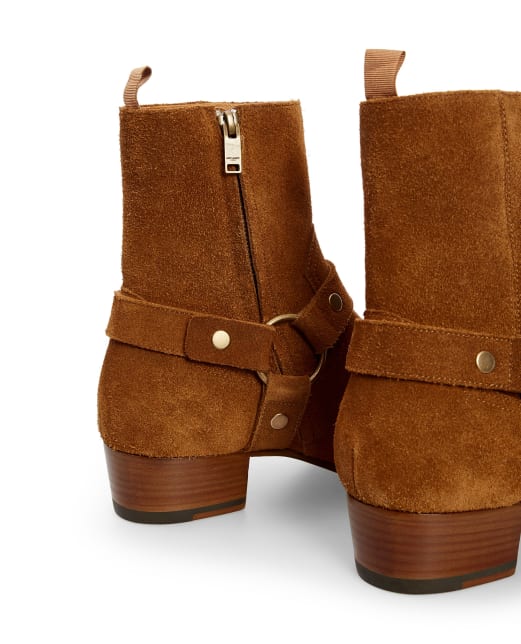 Saint Laurent Замшевые ботинки - Артикул: 443190-BPN00