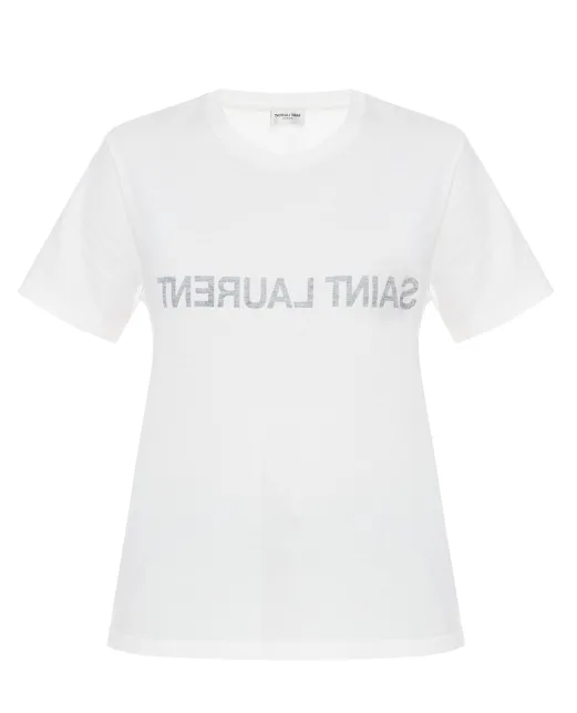 Saint Laurent Футболка - Артикул: 665234-Y37AW