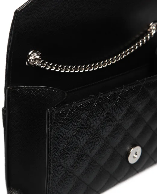 Saint Laurent Кожаная сумка Envelope Small - Артикул: 600195-BOW92