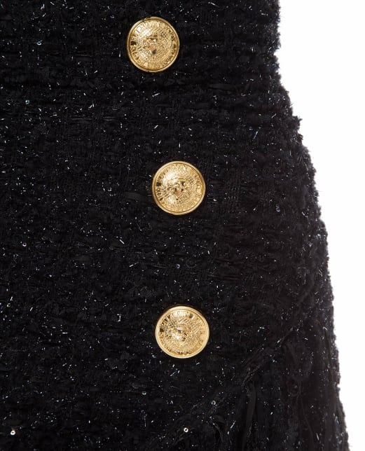 Balmain Твідова спідниця - Артикул: RF24607K326