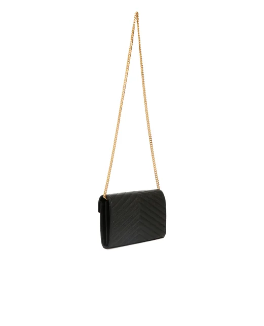 Saint Laurent Шкіряна сумка Cassandre Chain Wallet - Артикул: 377828-BOW01-
