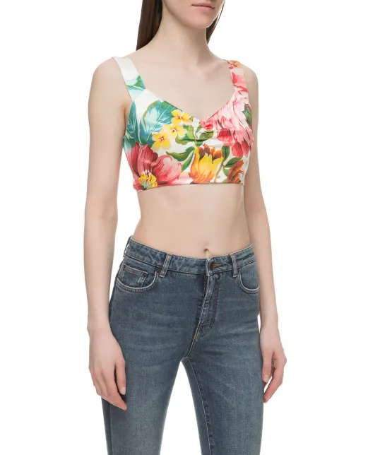 Dolce&Gabbana Шовковий топ - Артикул: O1A80T-FSAYK