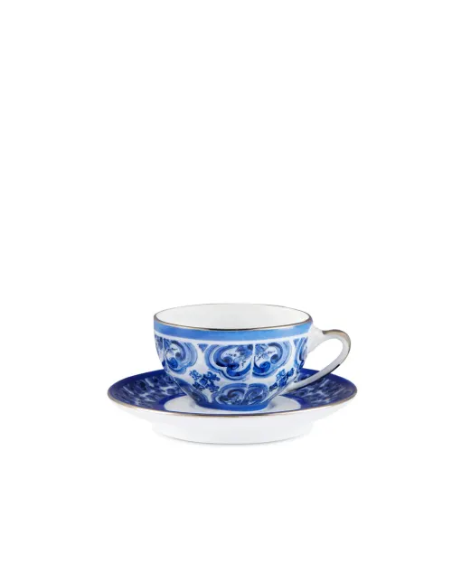 Dolce&Gabbana Кавова чашка з блюдцем з порцеляни - Артикул: TC0100-TCA88