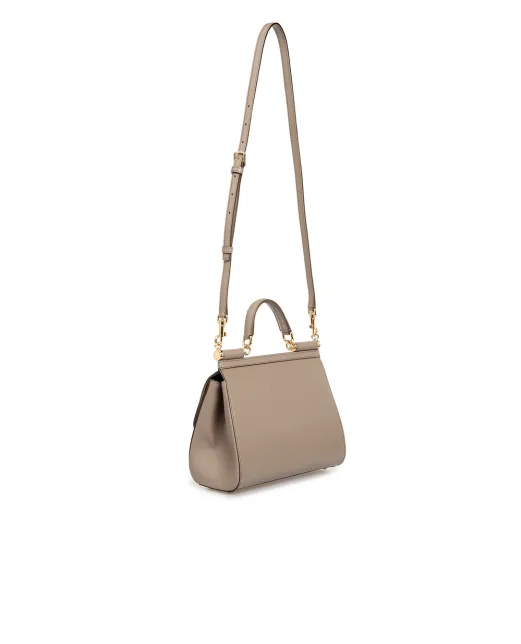 Dolce&Gabbana Шкіряна сумка Sicily Large - Артикул: BB6002-A1001