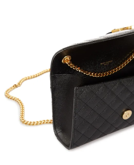 Saint Laurent Кожаная сумка Envelope Small - Артикул: 600195-BOW91