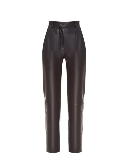 Dolce&Gabbana Кожаные брюки - Артикул: FTBYFL-HULJ8