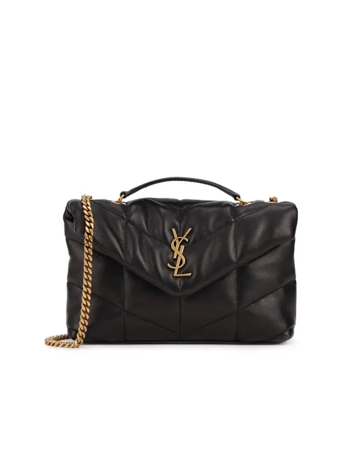 Saint Laurent Шкіряна сумка Loulou Puffer Toy - Артикул: 759337-1EL07