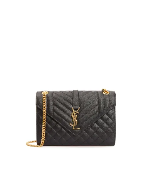 Saint Laurent Шкіряна сумка Envelope Medium - Артикул: 600185-BOW91-