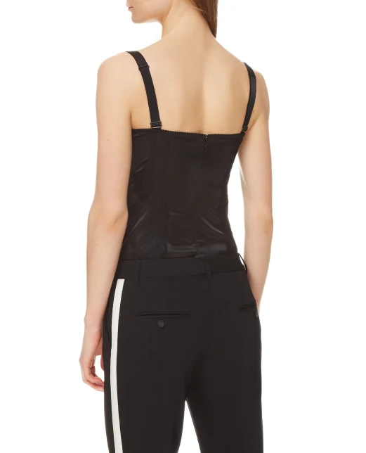Dolce&Gabbana Шелковое боди - Артикул: O9A05T-FUAD8