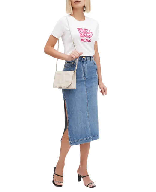 Dolce&Gabbana Кожаная сумка DG Logo Small - Артикул: BB7287-AW576