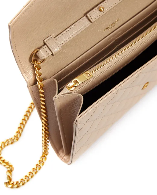 Saint Laurent Кожаная сумка Envelope Chain Wallet - Артикул: 620280-BOW91