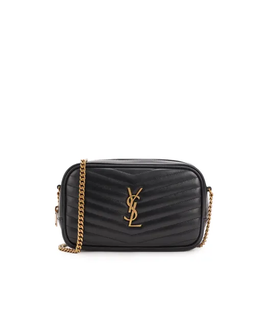 Saint Laurent Кожаная сумка Lou Mini - Артикул: 748849-DV707