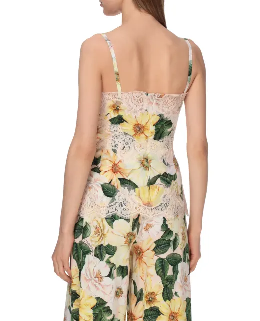 Dolce&Gabbana Шелковый топ - Артикул: F74E1T-FSA0E