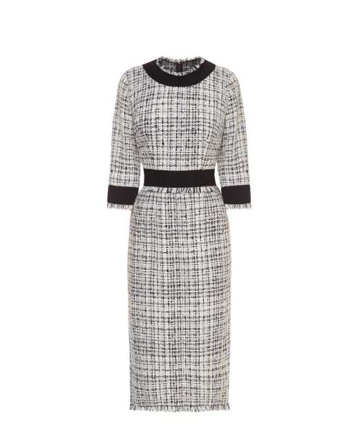 Dolce&Gabbana Твидовое платье - Артикул: F6J0KT-FMMFT