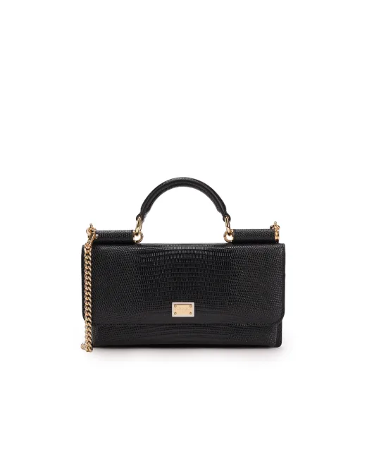 Dolce&Gabbana Шкіряна сумка Iguana-Print Mini - Артикул: BI3280-A1095