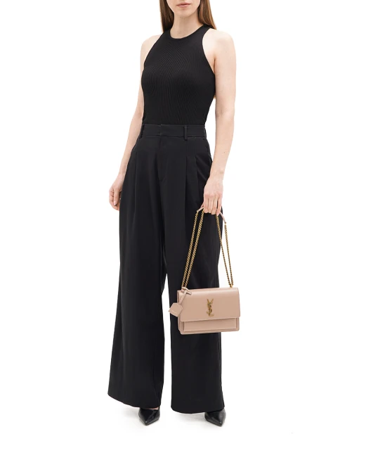 Saint Laurent Кожаная сумка Sunset Medium - Артикул: 442906-D420W