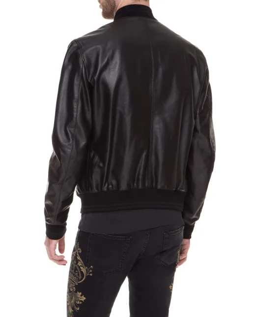 Dolce&Gabbana Кожаный бомбер - Артикул: G9PB9L-FUL89