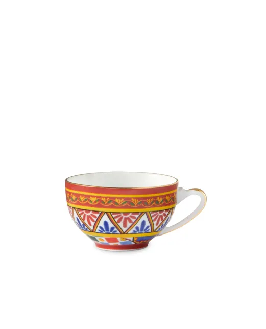 Dolce&Gabbana Чайна чашка з блюдцем з порцеляни - Артикул: TC0102-TCA24