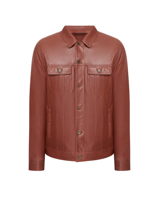 Dolce&Gabbana Кожаная куртка - Артикул: G9UP1L-HULLZ