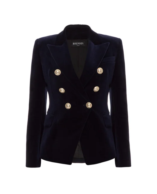Balmain Бархатный жакет - Артикул: SF17180155C