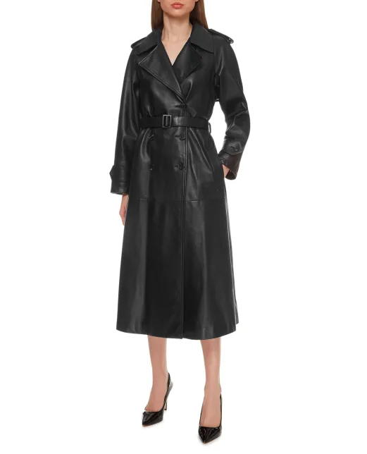 Dolce&Gabbana Кожаный тренч - Артикул: F0A15L-HULJ7