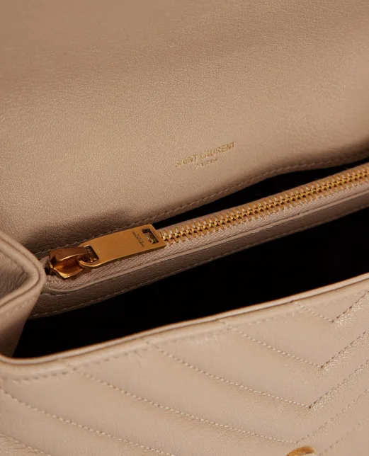 Saint Laurent Кожаная сумка College Medium - Артикул: 600279-BRM07