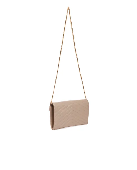 Saint Laurent Кожаная сумка Cassandre Chain Wallet - Артикул: 377828-BOW01