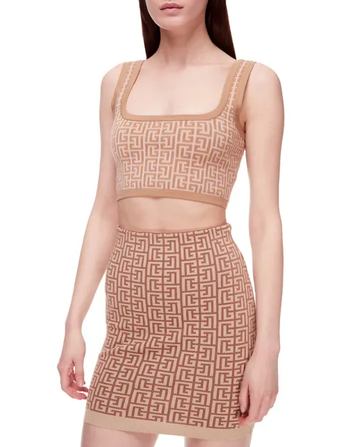 Balmain Шерстяной топ - Артикул: XF1AA035KB02-s