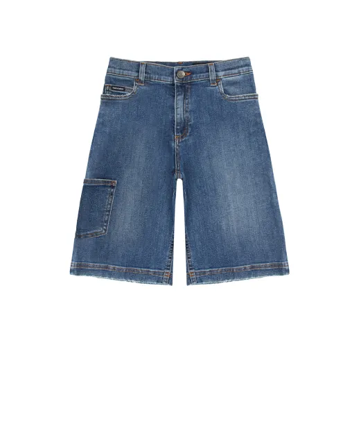 Dolce&Gabbana Детские джинсовые шорты - Артикул: L43Q09-LDA90-B