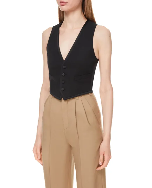 Saint Laurent Шерстяной жилет - Артикул: 647510-Y512W