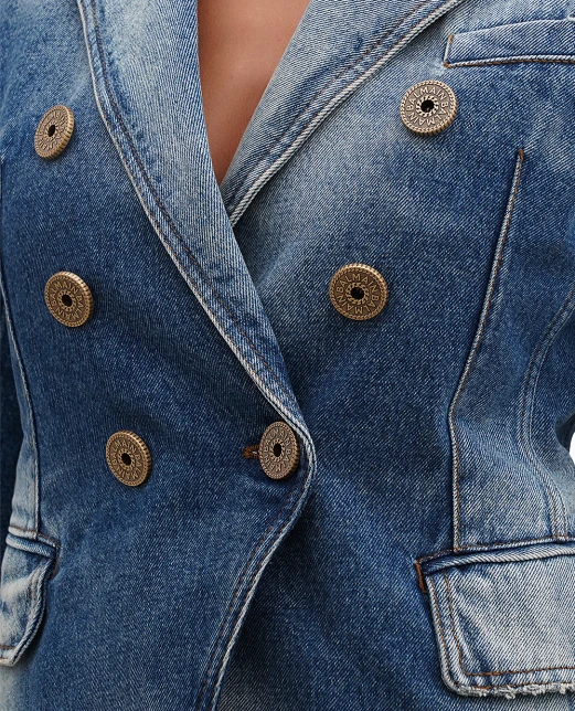 Balmain Джинсовый жакет - Артикул: BF1SG170DD64