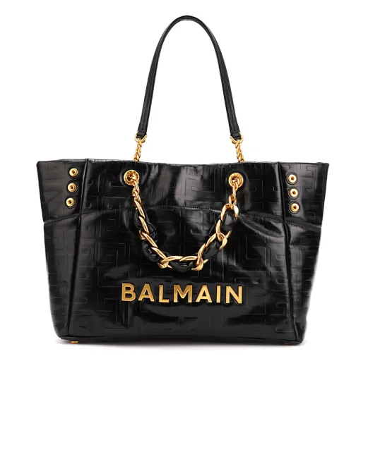 Balmain Кожаная сумка 1945 Soft Cabas - Артикул: DN1FF827LETF