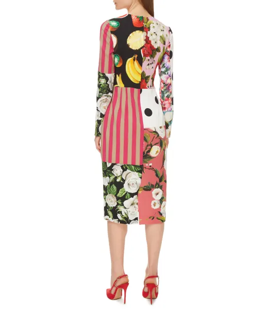 Dolce&Gabbana Шелковое платье - Артикул: F6K8AT-GDX86