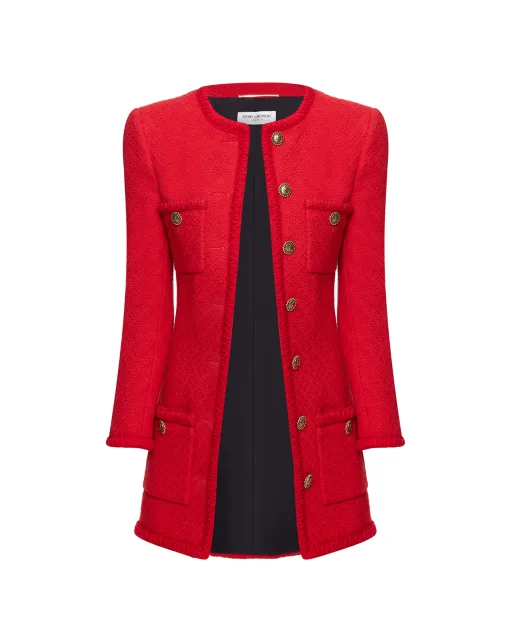 Saint Laurent Шерстяной жакет - Артикул: 668517-Y7D28