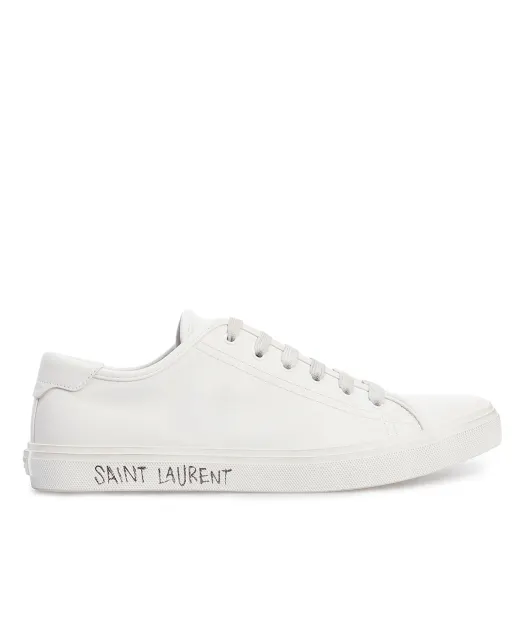 Saint Laurent Кожаные кеды Malibu - Артикул: 649250-00NG0