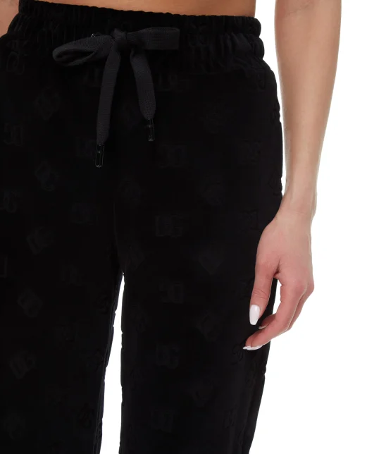 Dolce&Gabbana Велюровые спортивные брюки - Артикул: FTCKJT-FJ7DL